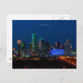 Foto von Dallas, Texas Cityscape, Postkarte (Vorne/Hinten)