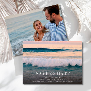 Foto von der Strandhochzeit am Reiseziel Save The Date