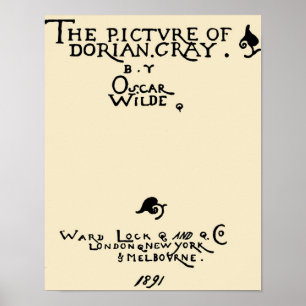 Foto von Dorian Gray 1891 Cover Poster