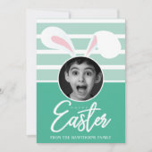 Foto von Easter Bunny Ears Feiertagskarte (Vorderseite)
