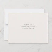 Foto von Einfaches Elegant Modern Gold Wedding Dankeskarte (Rückseite)