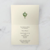 Foto von Einladung with a golden cross (Innenseite)