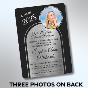 Foto von Eltern Ankündigung von Black Abschluss