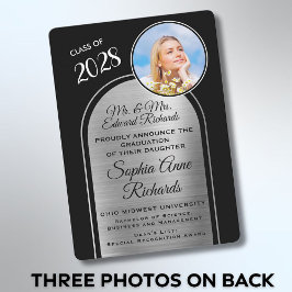 Foto von Eltern Ankündigung von Black Abschluss