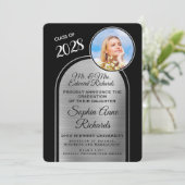 Foto von Eltern Ankündigung von Black Abschluss (Stehend Vorderseite)