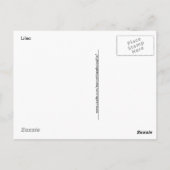 Foto von Frühlingsblüten von Lilac Postkarte (Rückseite)