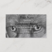 Foto von Fuchsaugen Originalkunstoptikern Visitenkarte (Vorderseite)