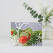 Foto von Gemüse Postkarte (Stehend Vorderseite)