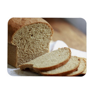 Foto von geschnittenem Brot Magnet