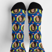 Foto von Girlfriend For Boyfriend Blue Christmas Socken (Oben)