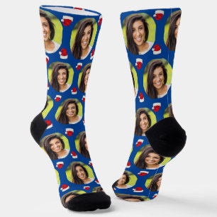 Foto von Girlfriend For Boyfriend Blue Christmas Socken