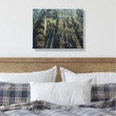 Foto von grünen Blattbäumen Leinwanddruck (Insitu (Schlafzimmer))