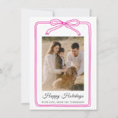 Foto von Happy Holidays Arch Feiertagskarte (Vorderseite)