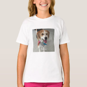 Foto von Haustier oder Kind & Name T-Shirt