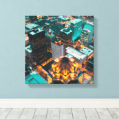 Foto von hochauflösenden Gebäude Leinwanddruck (Insitu (Holzboden))