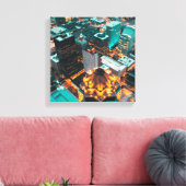 Foto von hochauflösenden Gebäude Leinwanddruck (Insitu (Wohnzimmer))