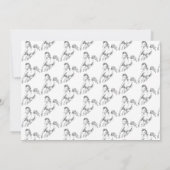 Foto von Horse birthday little cowgirl saddle up Einladung (Rückseite)