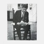 Foto von John F. Kennedy 2 Fleecedecke (Vorderseite)