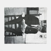 Foto von John F. Kennedy 2 Fleecedecke (Vorderseite (Horizontal))