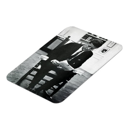 Foto von John F. Kennedy 2 Magnet (Linke Seite)