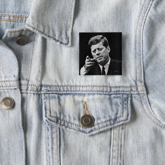 Foto von John F. Kennedy 3 Button (Beispiel)