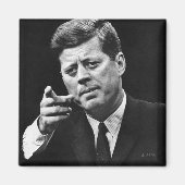 Foto von John F. Kennedy 3 Magnet (Vorne)