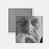 Foto von John F. Kennedy Magnet (Vorderseite/Rückseite)