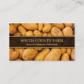 Foto von Kartoffeln - Kartoffelfarm - Visitenkarte (Vorderseite)