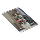 Foto von Katzen Flexibler Fotomagnet Magnet (Rechte Seite)