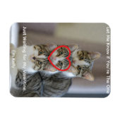 Foto von Katzen Flexibler Fotomagnet Magnet (Horizontal)