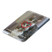 Foto von Katzen Flexibler Fotomagnet Magnet (Linke Seite)