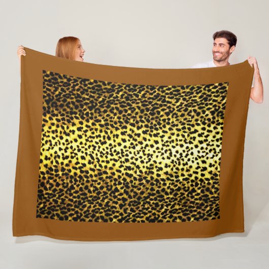 Foto von Leopard Wallpaper Fleecedecke (Beispiel)
