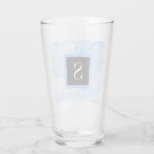Foto von Light Blue Cloudy Sky mit Single Initial Glas (Rückseite)