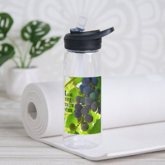 Foto von lila Trauben Bibelvers aus dem Johannesev Trinkflasche