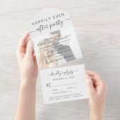 Foto von Meal Choice RSVP Wedding Reception All In One Einladung (Abreißen)