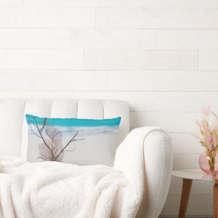 Foto von Muscheln am Sandstrand Lendenkissen