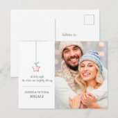 Foto von New Home Holiday Moving Announcemet Postkarte (Vorne/Hinten)