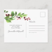 Foto von New Home Holiday Moving Announcemet Postkarte (Rückseite)