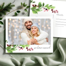 Foto von New Home Holiday Moving Announcemet