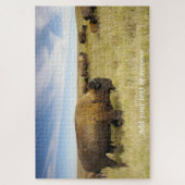 Foto von nordamerikanischem Bison auf den Ebenen, Puzzle (Vertikal)