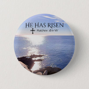 Foto von Ocean Christ hat Bibel Verse Ostern Button