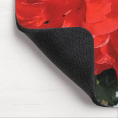 Foto von Orange Double Hibisken Individuelle Name Mousepad (Ecke)