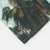 Foto von Palmen Fleecedecke (Ecke)