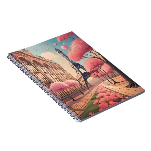 Foto von Paris in Spirales - für Liebende Notizblock (Rechte Seite)