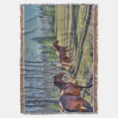 Foto von Pferdeherden auf einer BC-Ranch 3 Decke (Vorderseite Vertikal)