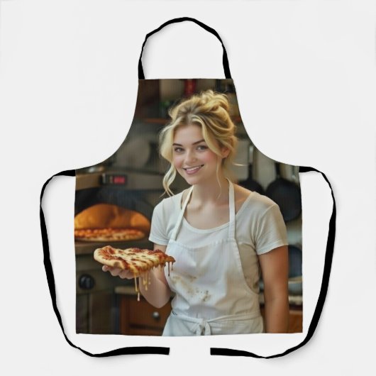 Foto von Pizzaessen personalisieren anpassen Schürze (Vorderseite)