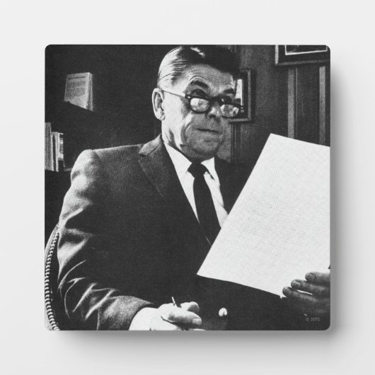 Foto von Ronald Reagan Fotoplatte (Vorderseite)
