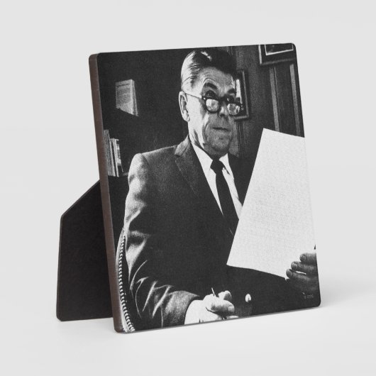 Foto von Ronald Reagan Fotoplatte (Vorderseite)