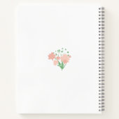 Foto von rosa Wildblumen-Mutter-Sprüchen Notizblock (Rückseite)