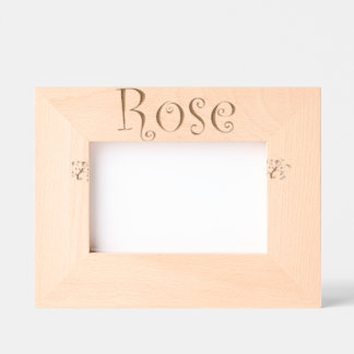Foto von Rose / Custom frame Geätzte Rahmen